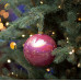 Новорічна куля Novogod‘ko, скло, 8 см, рожева, глянець, мармур