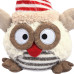 Новорічна м‘яка іграшка Novogod‘ko «Сова в ковпачку», 30 см
