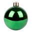 Новорічна куля Novogod‘ko, пластик, 15 cм, зелена, глянець - товара нет в наличии