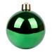 Новорічна куля Novogod‘ko, пластик, 15 cм, зелена, глянець