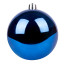 Новорічна куля Novogod‘ko, пластик, 12 cм, синя, глянець