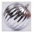 Новорічна куля Novogod‘ko формовий, пластик, 10 cм, срібло, глянець