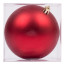 Новорічна куля Novogod‘ko, пластик, 10 cм, червона, матова - товара нет в наличии