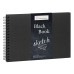 Альбом на спирали Hahnemuhle Black Book 250 г/м² , 23,5 x 23,5 см, 30 листов