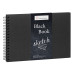 Альбом на спіралі Hahnemuhle Black Book 250 г/м² , 23,5 x 23,5 см, 30 аркушів