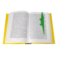 Закладка для книг «Крокодил и птичка»