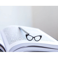 Закладка для книг Окуляри кошаче око 