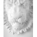 Настенный декор Голова Льва (белый)