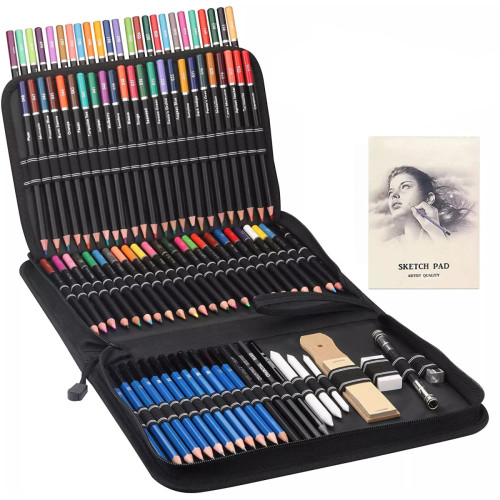 Набір олівців 96 предметів для малювання YOVER у пеналі