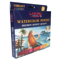 Карандаши акварельные цветные LOKSS 72 цвета Карандаши акварельные цветные LOKSS 72 цвета