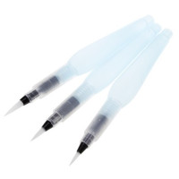 Набір пензлів Worison з резервуаром для води (Water Brush Pen) 3 штуки 