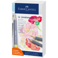 Карандаши акварельные Faber-Castell Goldfaber Aqua 36 цветов (стандартные + пастельные цвета) 114639