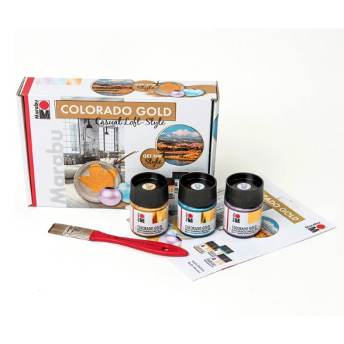 Набор материалов для декора COLORADO GOLD, Marabu