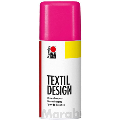 Краска-спрей на акриловой основе, Розовый неоновый, 150мл, Textile Design, Marabu