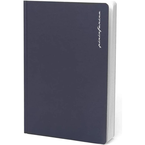 Блокнот из каменной бумаги Pininfarina Notebook Stone Paper, обложка синяя, формат А5, 128 стр. чистые листы