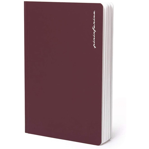 Блокнот из каменной бумаги Pininfarina Notebook Stone Paper, обложка красная, формат А5, 128 стр. чистые листы