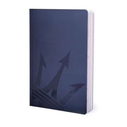 Блокнот из каменной бумаги Pininfarina Maserati Notebook Stone Paper, обложка синяя А5, 128 стр. в линию