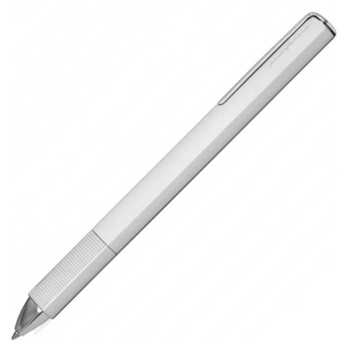 Ручка кулькова Pininfarina PF One Silver, металевий корпус сріблястого кольору