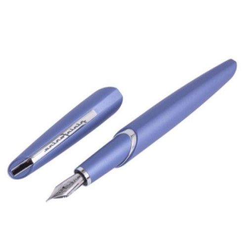 Ручка перьевая Pininfarina PF TWO Fountain Light Blue, перо F, корпус металлический голубой