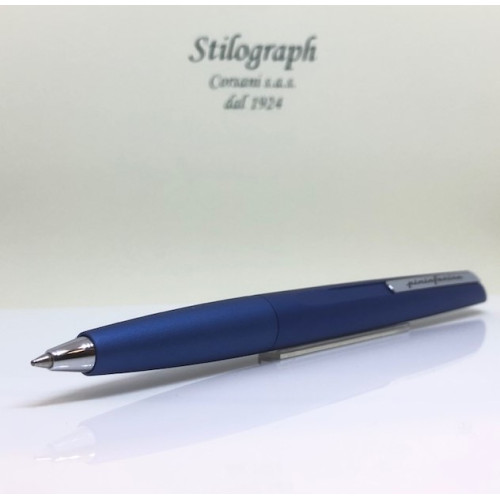 Ручка шариковая Pininfarina PF TWO Ballpoint Light Blue, корпус металлический голубой