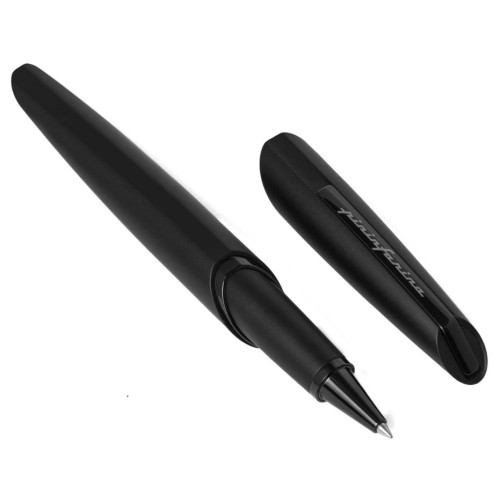 Ручка роллер Pininfarina PF TWO Roller Black, корпус металлический черный
