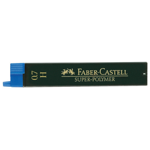 Грифель для механічного олівця Н (0,7 мм) 12 шт, 120711 Faber-Castell Super-Polymer