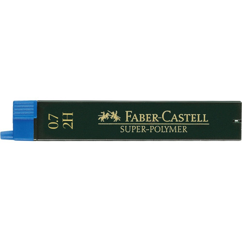 Грифель для механического карандаша 2Н (0,7 мм) 12 шт, 120712 Faber-Castell Super-Polymer
