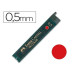 Грифель для механического карандаша НВ (0,5 мм) 12 шт, 128521 Faber-Castell TK Color цвет красный