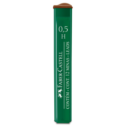 Грифель для механического карандаша Н (0,5 мм) 12 шт, 521511 Faber-Castell Polymer