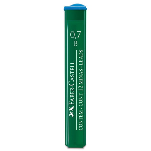 Грифель для механического карандаша В (0,7 мм) 12 шт, 521701 Faber-Castell Polymer