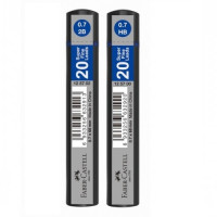 Грифель для механического карандаша 2В (0,5 мм) 20 шт, 125502 Faber-Castell GRIP