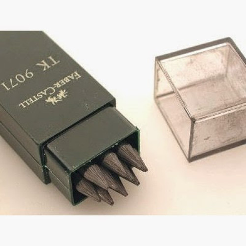 Грифель для цанговых карандашей 5B (3.15 мм) 10 шт в пенале, 127105 Faber-Castell ТК 9071