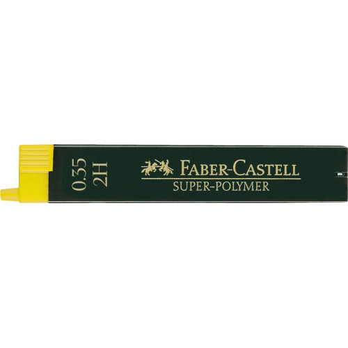 Грифель для механічного олівця 2Н (0,3/0.35 мм) 12 шт, 120312 Faber-Castell Super-Polymer