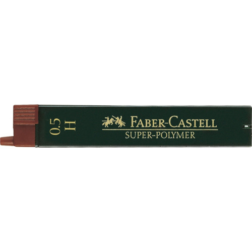 Грифель для механического карандаша Н (0,5 мм) 12 шт, 120511 Faber-Castell Super-Polymer
