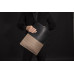 Чоловіча шкіряна сумка-трансформер Bag Folio by Pininfarina з наплічними ременями чорна з коричневим