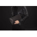 Чоловіча шкіряна сумка-трансформер Bag Folio by Pininfarina з наплічними ременями чорна