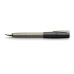 Перьевая ручка Faber-Castell LOOM Gunmetal shiny, корпус цвета оружейная сталь, перо F, 149241