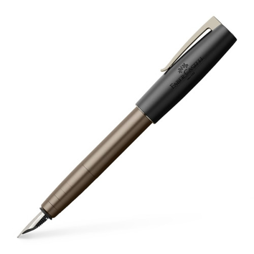 Перьевая ручка Faber-Castell LOOM Gunmetal Matt, корпус цвета оружейная сталь матовый, перо F, 149261