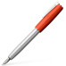 Перьевая ручка Faber-Castell LOOM Metallic Orange, корпус серебряный с оранжевым, перо М, 149220