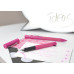 Набор ручка перьевая Faber-Castell GRIP 2010 корпус розовый перо М + корректор + картриджи, 201713