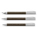 Пір'яна ручка Faber-Castell Ambition 3D Croco, колір корпусу-коричневий, перо F, 146051