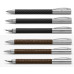 Перьевая ручка Faber-Castell Ambition 3D Leaves, цвет корпуса черный, перо М, 146060
