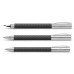 Перьевая ручка Faber-Castell Ambition 3D Leaves, цвет корпуса черный, перо М, 146060