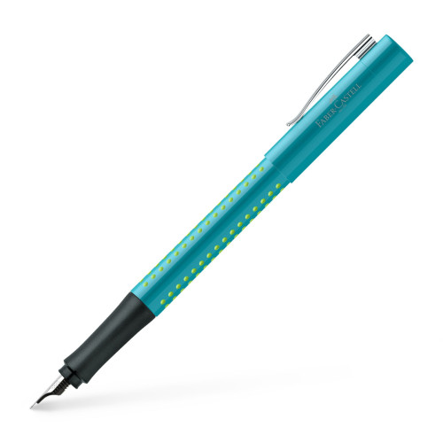 Ручка пір'яна Faber-Castell GRIP 2010 корпус бірюзовий, перо F, 140926