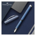 Ручка перьевая Faber-Castell Essentio Aluminium Blue алюминиевая, синий корпус, пером F, 148441