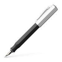 Пір'яна ручка Faber-Castell Ondoro Graphite Black, корпус чорний, перо M, 147810