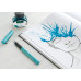 Ручка перьевая Faber-Castell GRIP 2010 M Turquoise, корпус бирюзовый перо М + картриджи, 201739