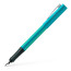 Ручка пір'яна Faber-Castell GRIP 2010 M Turquoise, корпус бірюзовий перо М + картриджі, 201739 - товара нет в наличии