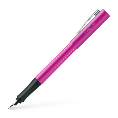 Ручка пір'я Faber-Castell GRIP 2010 корпус рожевий, перо F, 140924
