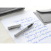 Ручка пір'яна Faber-Castell GRIP 2011 корпус сріблястий, перо F (0.5 мм), 140906
